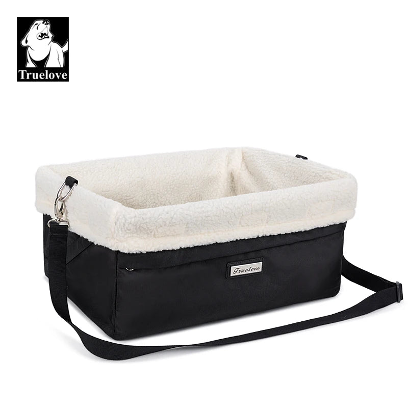 Transportador de Mascotas para Asiento de Coche - Accesorio de Viaje Conveniente y Actualizado - Lavable, Plegable y Portátil - Incluye Jaula de Cama y Correa - Modelo TLX7971