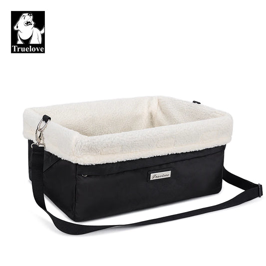 Transportador de Mascotas para Asiento de Coche - Accesorio de Viaje Conveniente y Actualizado - Lavable, Plegable y Portátil - Incluye Jaula de Cama y Correa - Modelo TLX7971