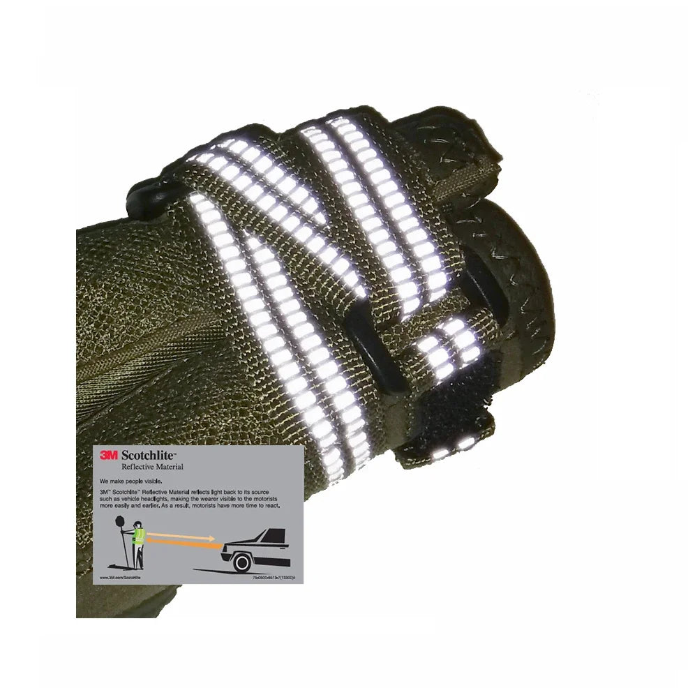 Zapatos para Perros Medianos y Grandes: Impermeables y Antideslizantes en Color ArmyGreen para el Invierno y la Nieve - Modelo YS1891