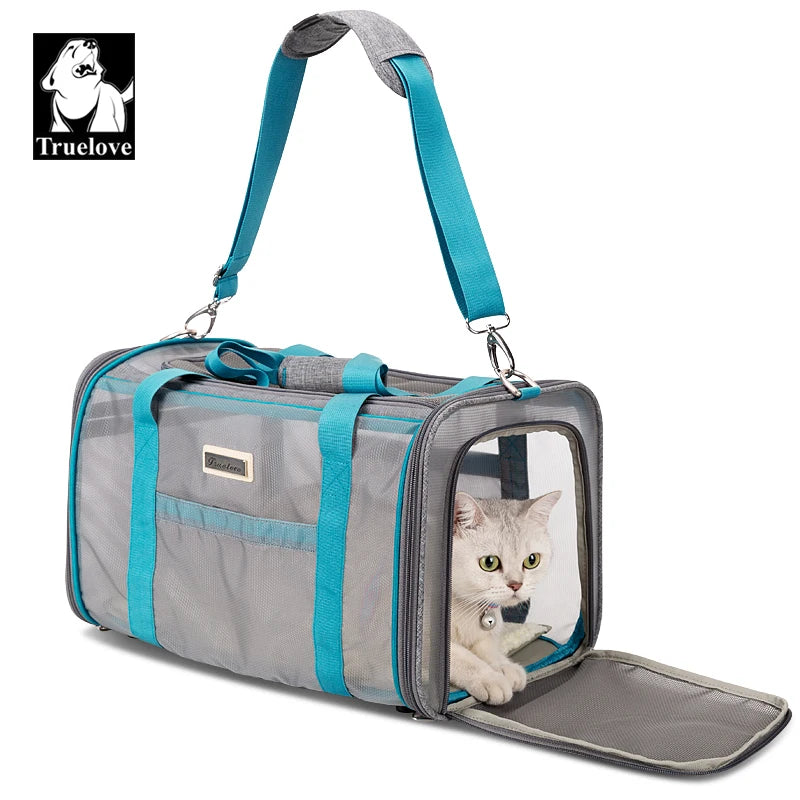 Bolso de Hombro de Poliéster para Mascotas - Transporte Portátil y Transpirable - Ideal para Cachorros y Gatos - Modelo TLX2071