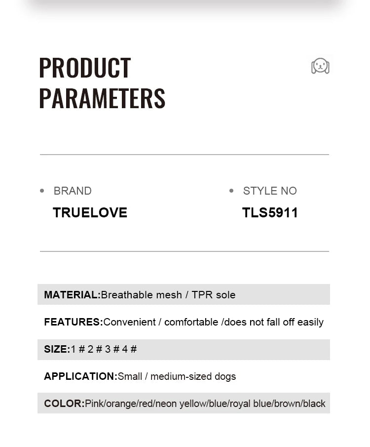 Zapatos Transpirables para Perros | TLS5911