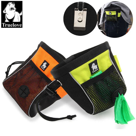 Bolsa de Viaje Portátil Reflectante, Clip y Dispensador de Bolsas - Ideal para Entrenamiento de Mascotas