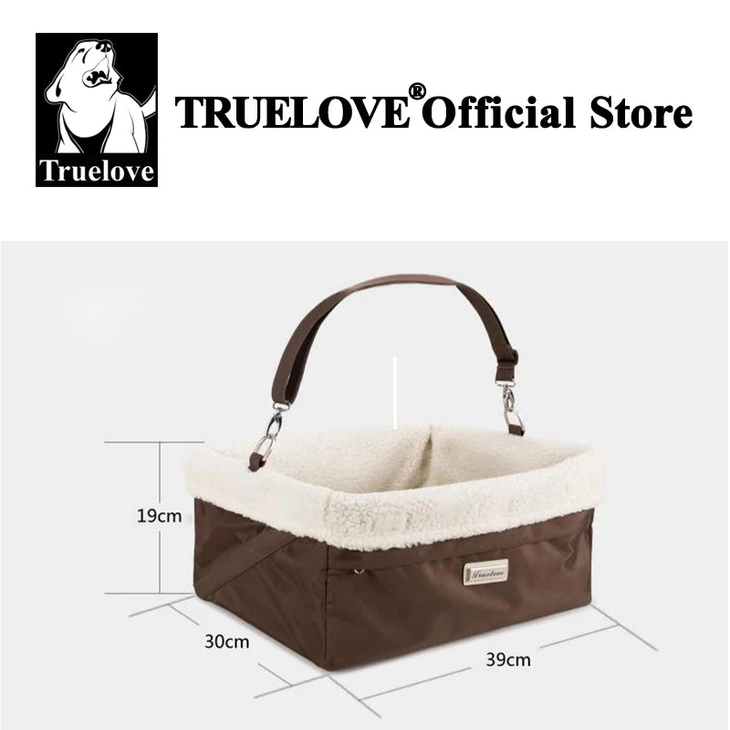 Transportador de Mascotas para Asiento de Coche - Accesorio de Viaje Conveniente y Actualizado - Lavable, Plegable y Portátil - Incluye Jaula de Cama y Correa - Modelo TLX7971